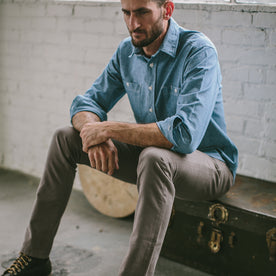 Our fit model in his favorite chinos