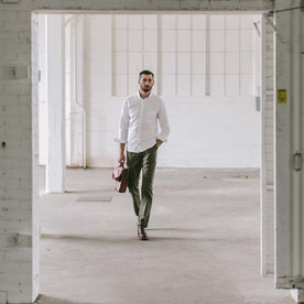 The fit model in a San Francisco warehouse 