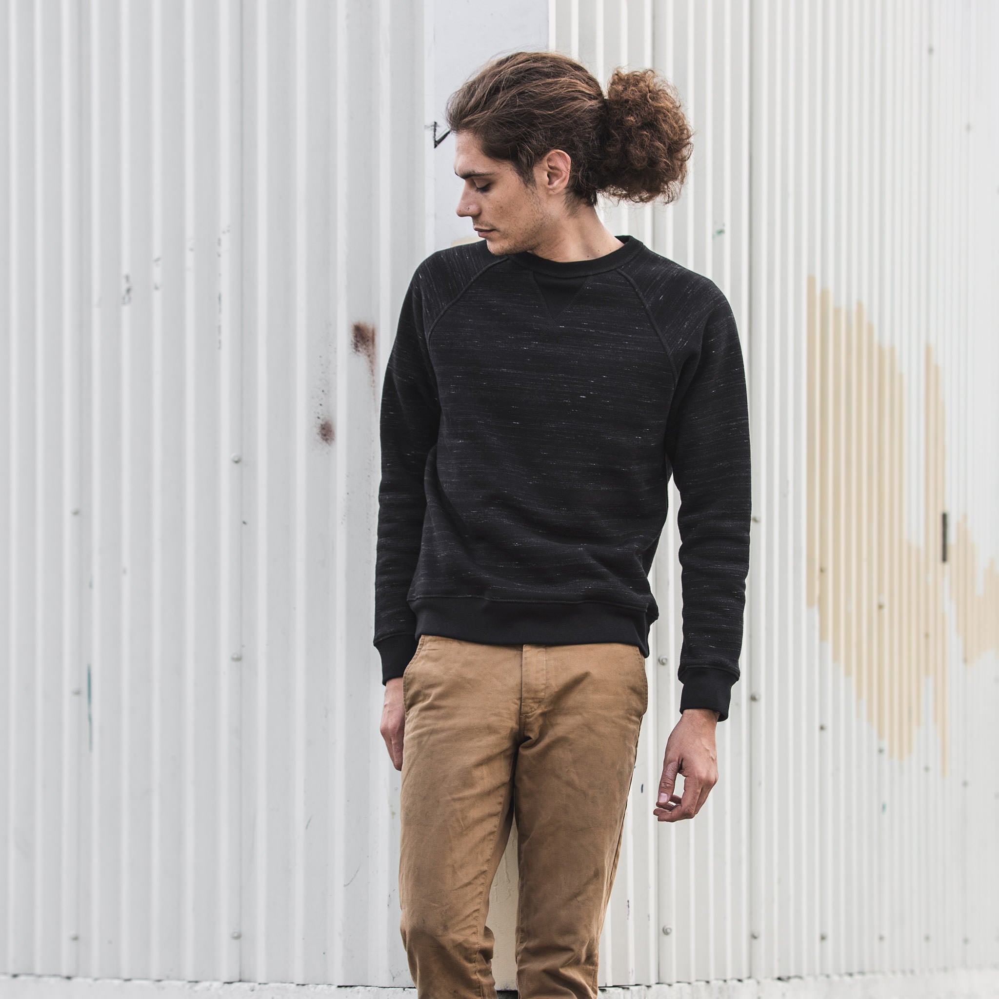 The Crew in Black Fleece: Alternate Image 1, Knits by Taylor Stitch