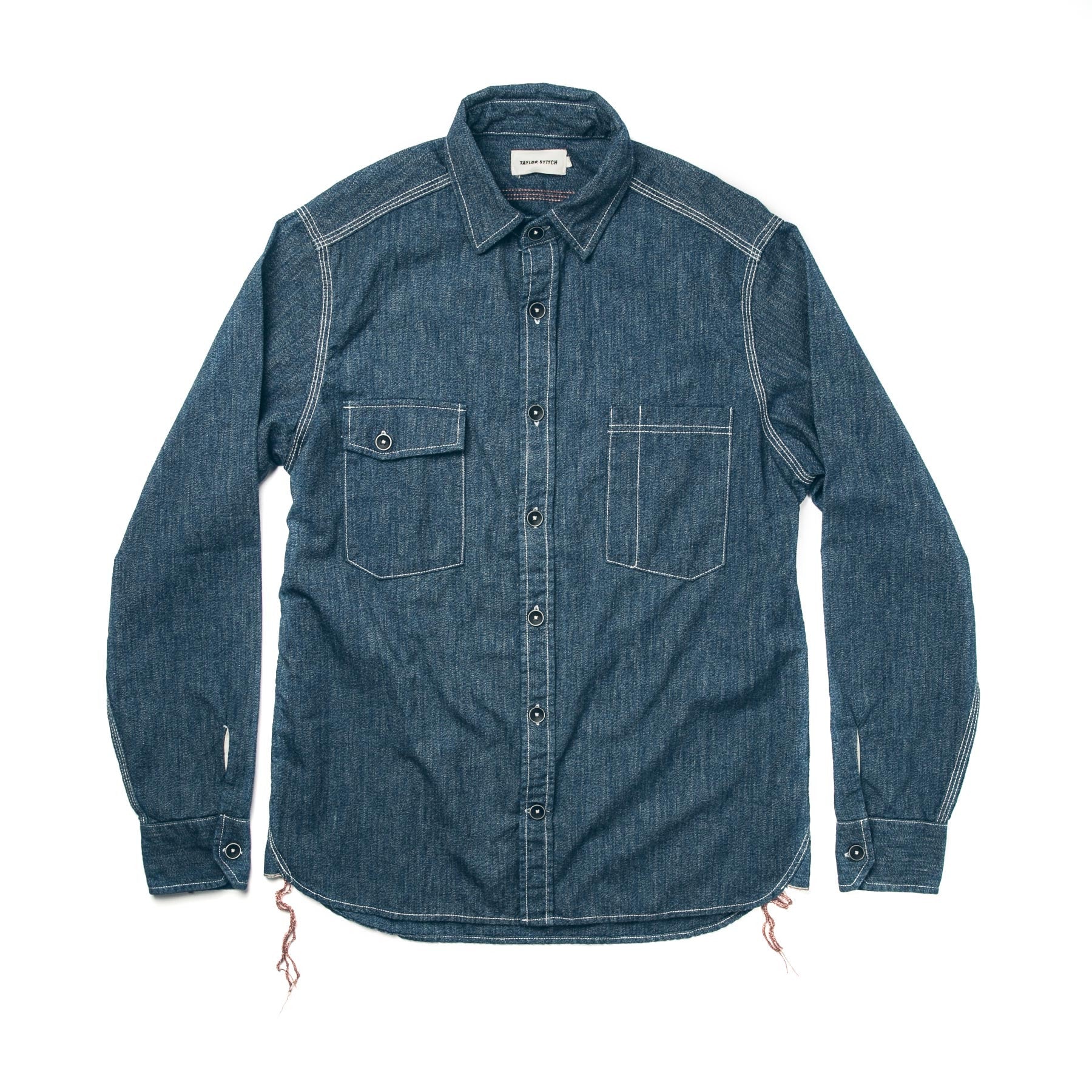 The Utility Shirt in Indigo Salt & Pepper Chambray: Alternate Image 6, Wovens by Taylor Stitch