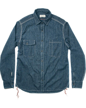 The Utility Shirt in Indigo Salt & Pepper Chambray, Wovens by Taylor Stitch