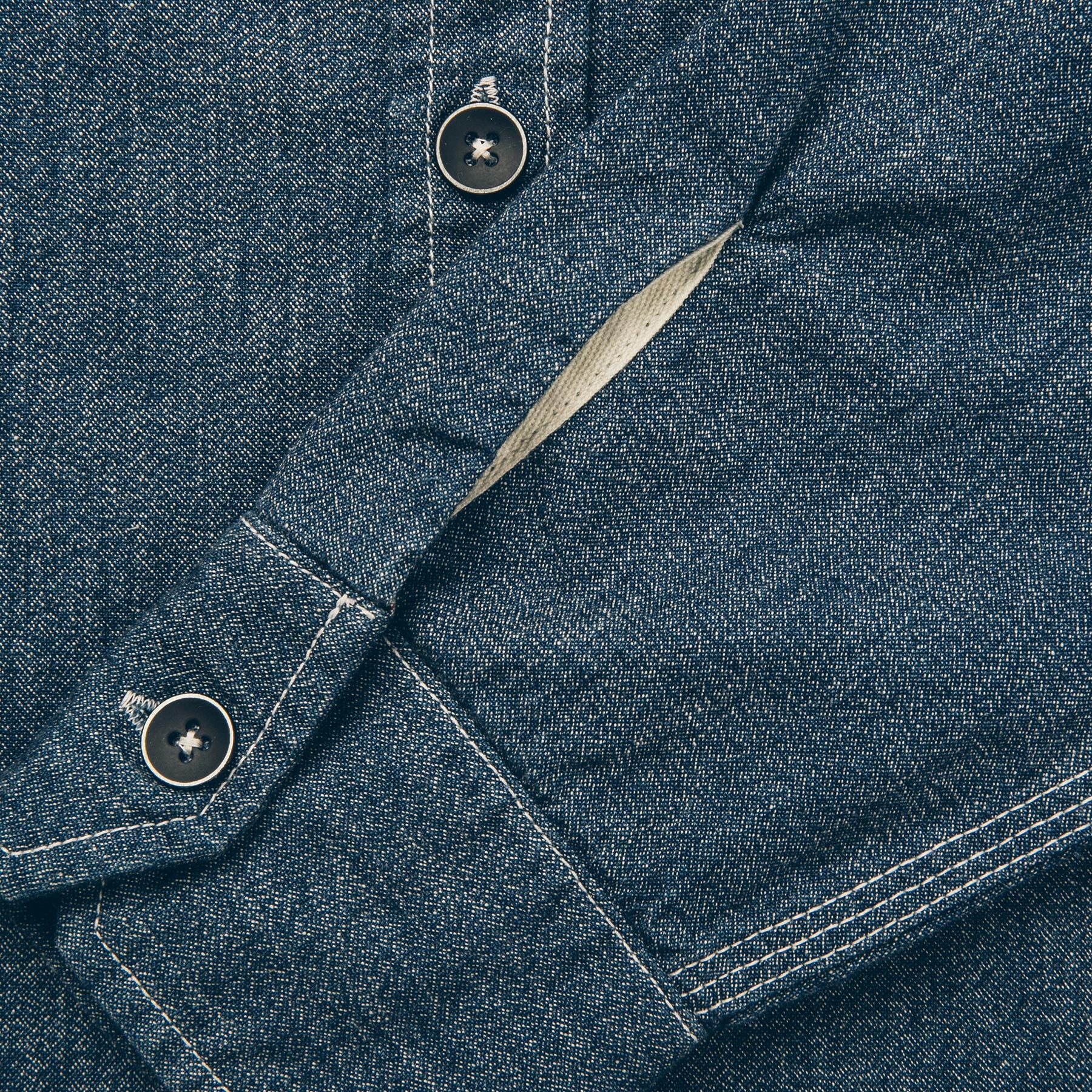 The Utility Shirt in Indigo Salt & Pepper Chambray: Alternate Image 7, Wovens by Taylor Stitch