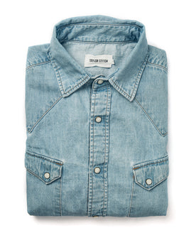 The Western Shirt in Washed Indigo: Featured Image, Wovens by Taylor Stitch