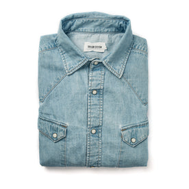 The Western Shirt in Washed Indigo: Featured Image