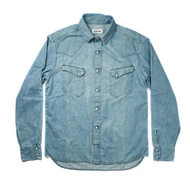 The Western Shirt in Washed Indigo: Alternate Image 8