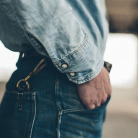The Western Shirt in Washed Indigo: Alternate Image 2