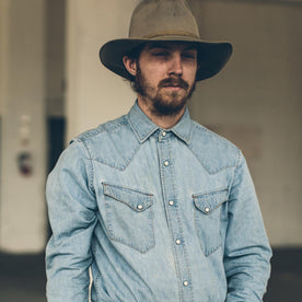 The Western Shirt in Washed Indigo: Alternate Image 5