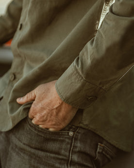The Point Shirt in Army Hemp: Alternate Image 2, Wovens by Taylor Stitch