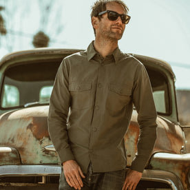 The Point Shirt in Army Hemp - featured image