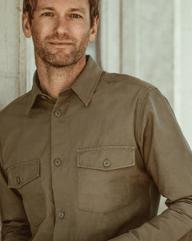 The Point Shirt in Army Hemp: Alternate Image 3, Wovens by Taylor Stitch