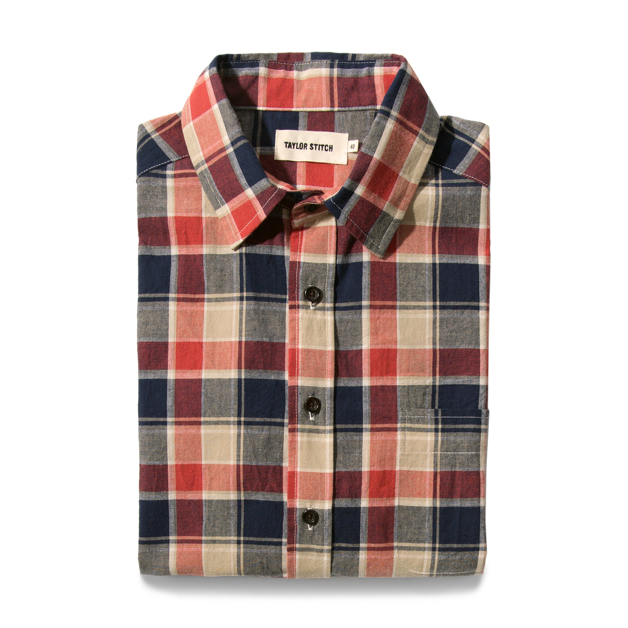 The Short Sleeve California in Red Plaid: Alternate Image 6, Wovens by Taylor Stitch