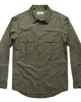 The Point Shirt in Army Hemp: Alternate Image 7, Wovens by Taylor Stitch