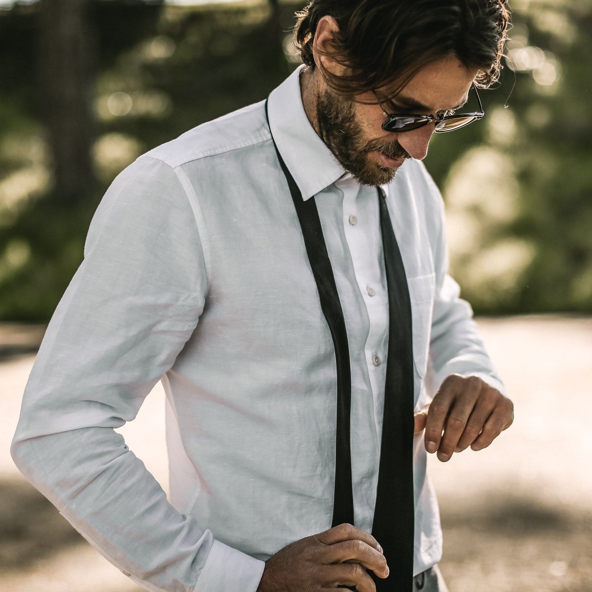 The California in Natural Slub Linen: Alternate Image 1, Wovens by Taylor Stitch