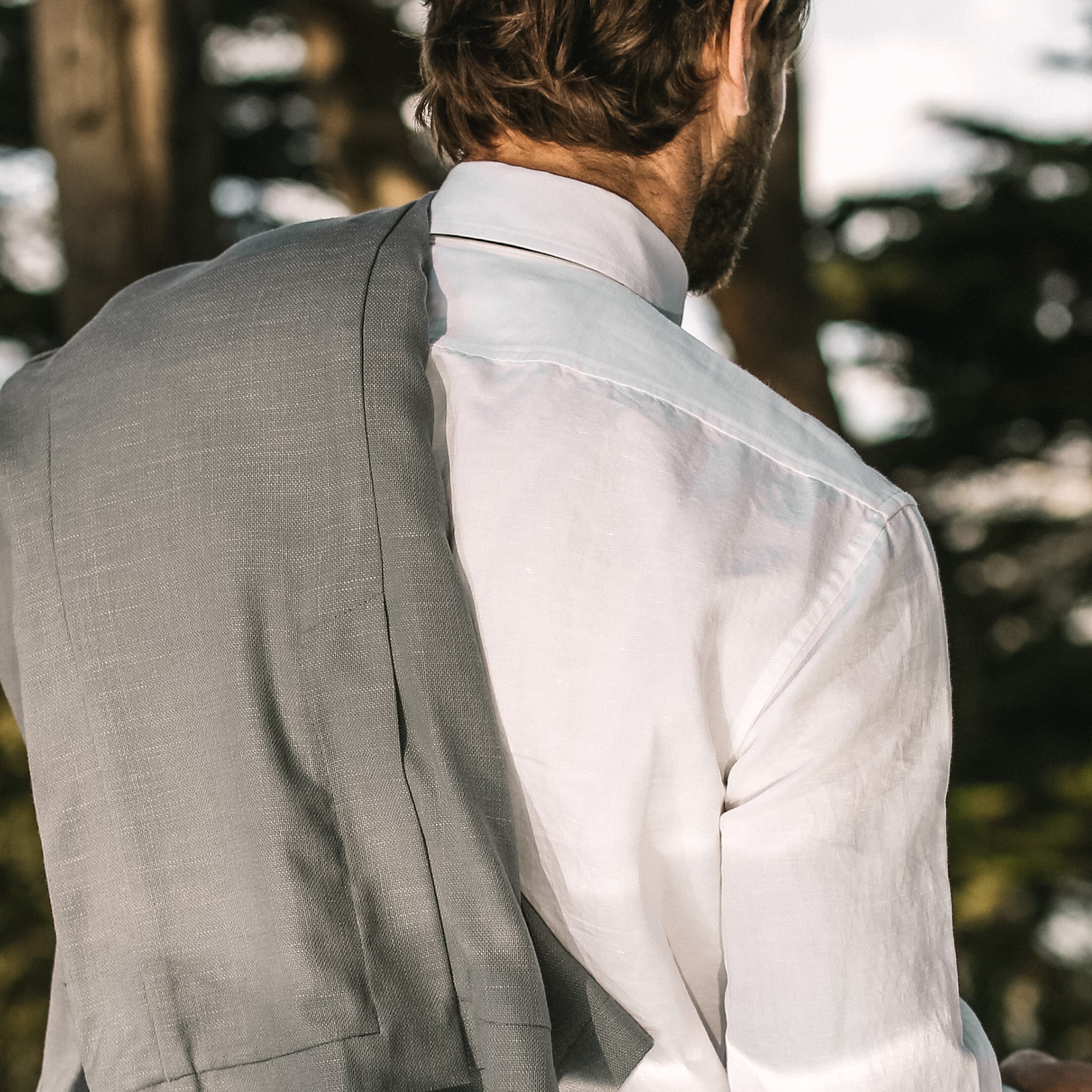 The California in Natural Slub Linen: Alternate Image 4, Wovens by Taylor Stitch