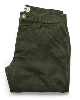 The Camp Pant in Dark Olive Boss Duck: Featured Image, Pants by Taylor Stitch