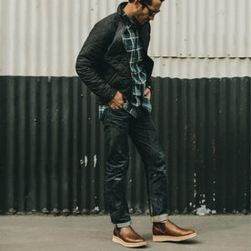 Our fit model wearing the Ranch Low in Whiskey.