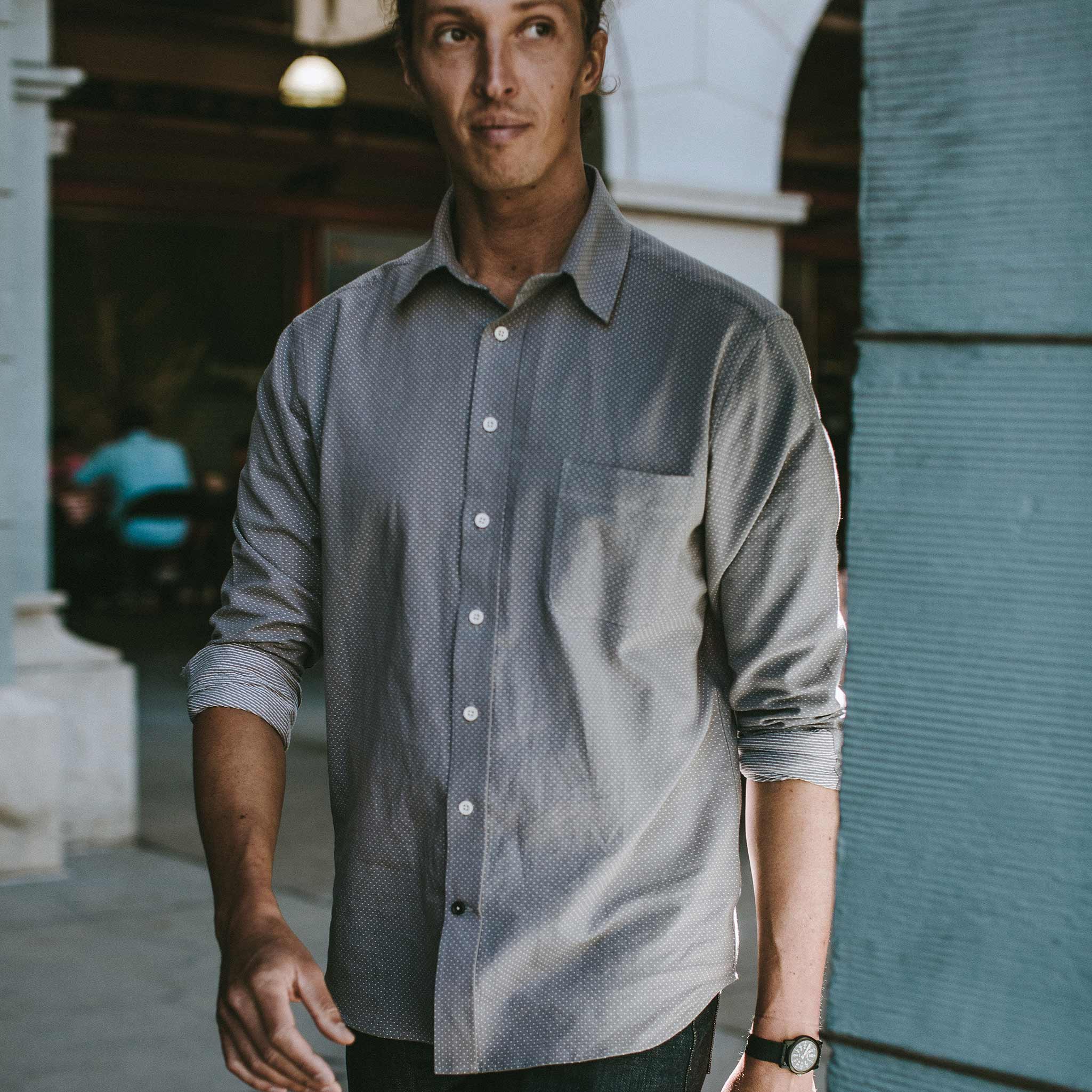 The California in Charcoal Jacquard: Alternate Image 4, Wovens by Taylor Stitch