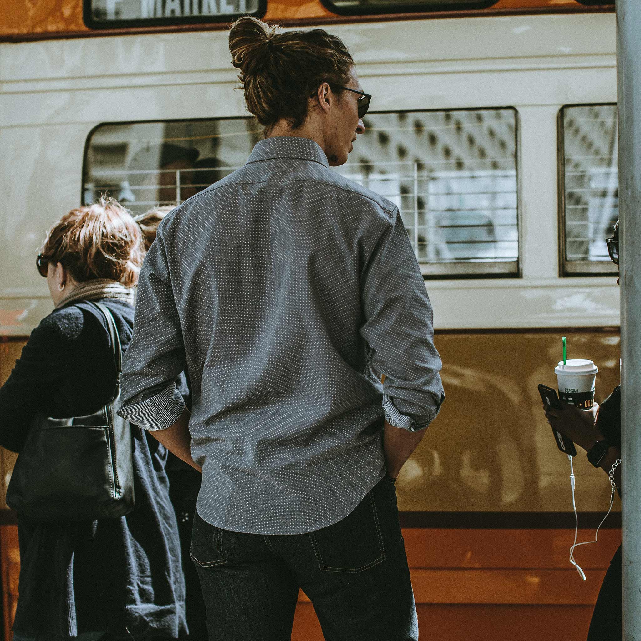 The California in Charcoal Jacquard: Alternate Image 2, Wovens by Taylor Stitch