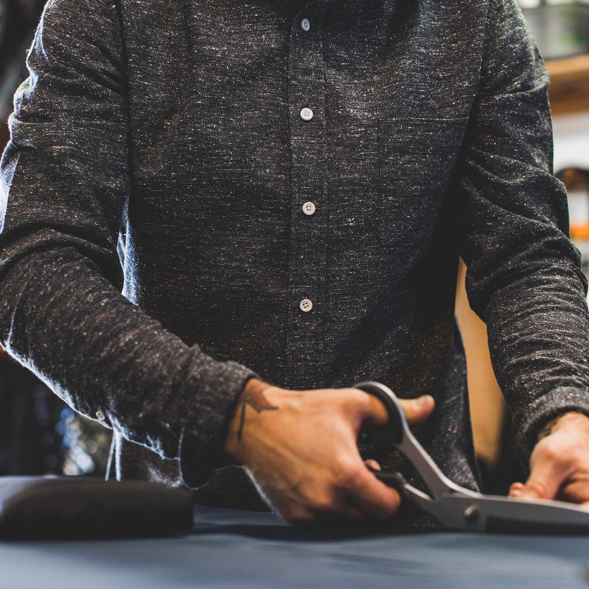 The Jack in Navy Donegal: Alternate Image 3, Wovens by Taylor Stitch