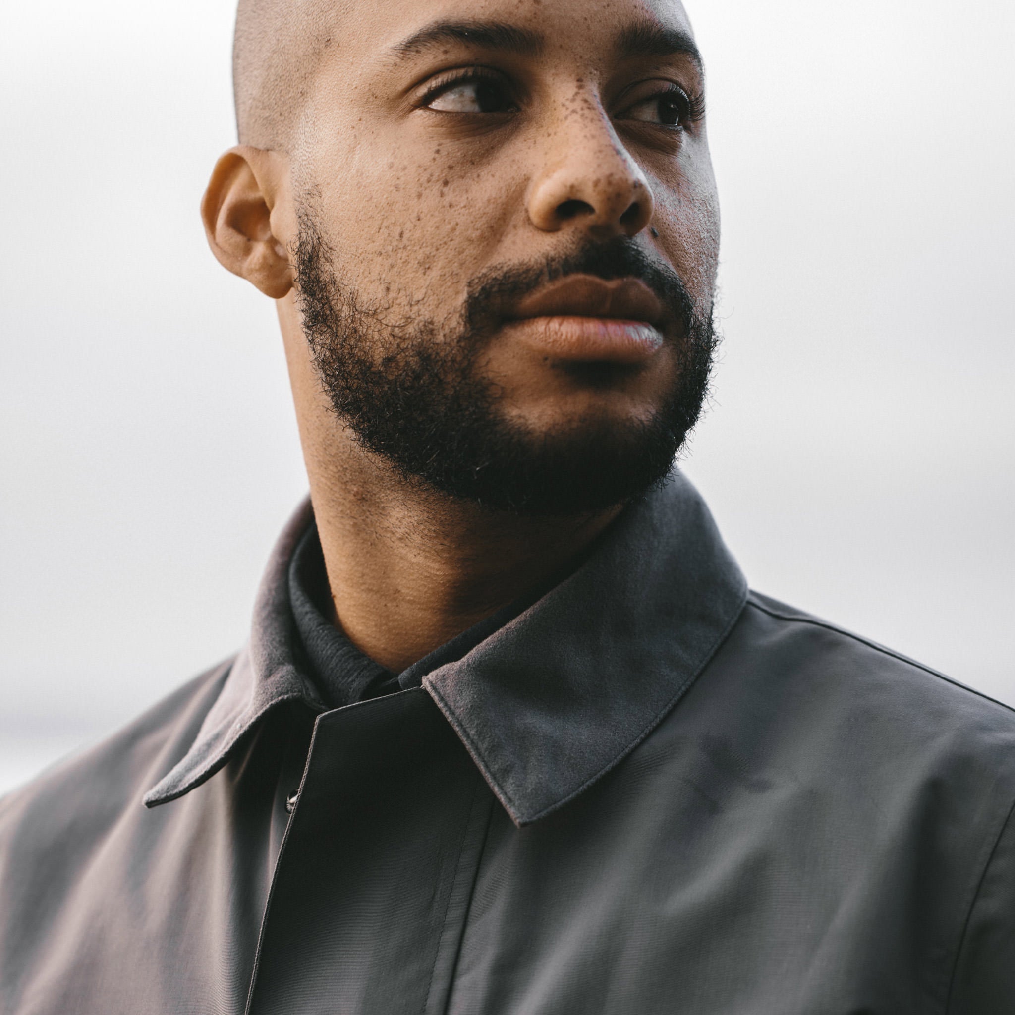 Alex wearing our Primrose jacket on a foggy afternoon, Outerwear by Taylor Stitch