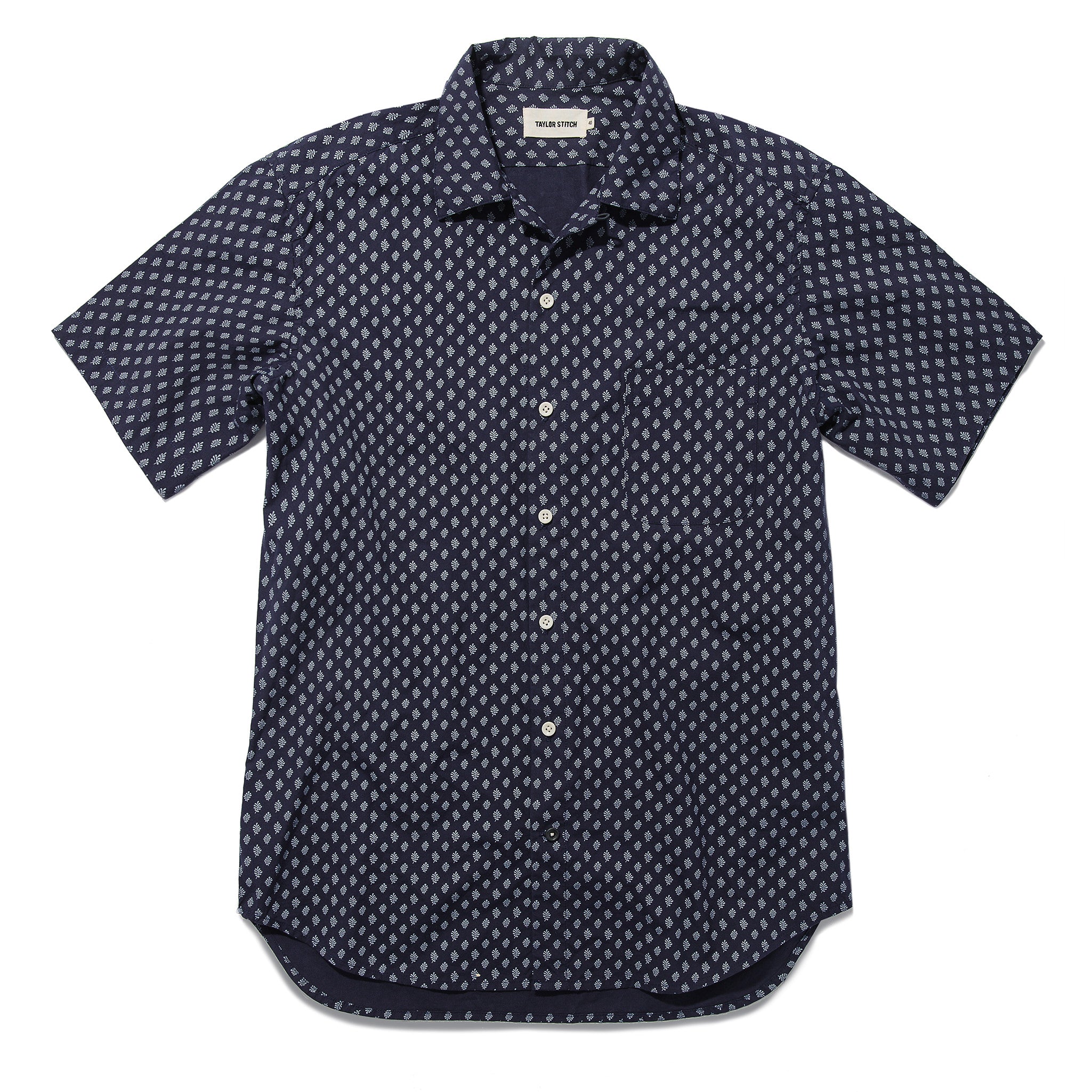 The Short Sleeve Hawthorne in Navy Floral: Featured Image, Wovens by Taylor Stitch