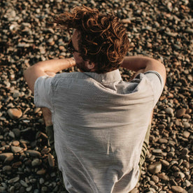 The Short Sleeve Jack in Grey Dobby - featured image