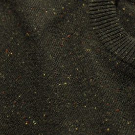 The Hardtack Sweater in Olive Cashmere Donegal: Alternate Image 6