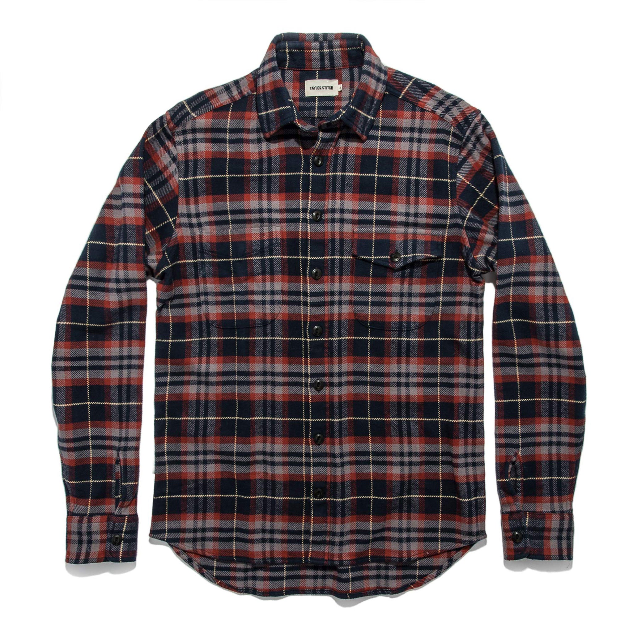 The Crater Shirt in Burgundy Plaid: Alternate Image 8, Wovens by Taylor Stitch