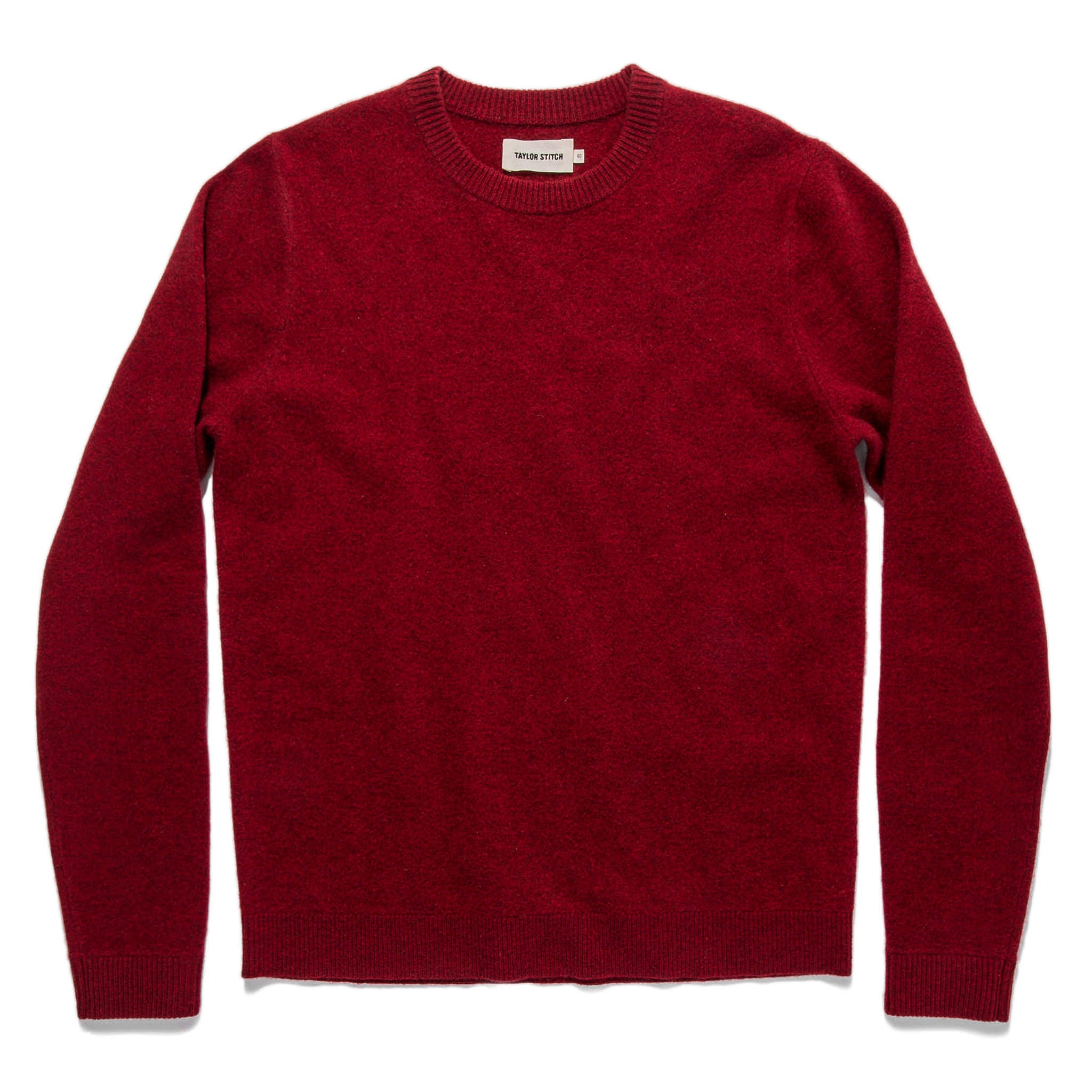 The Lodge Sweater in Cardinal: Featured Image, Knits by Taylor Stitch