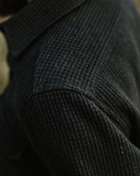 The Summit Shirt in Heather Navy Waffle: Alternate Image 5, Wovens by Taylor Stitch