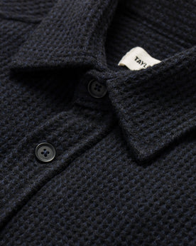 The Summit Shirt in Heather Navy Waffle: Alternate Image 6, Wovens by Taylor Stitch