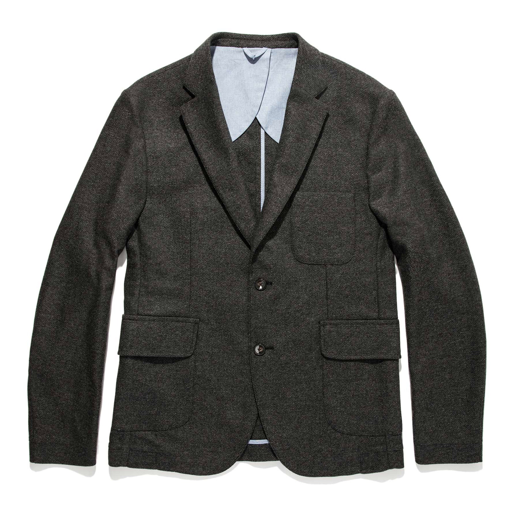The Telegraph Jacket in Charcoal Herringbone: Featured Image, Outerwear by Taylor Stitch