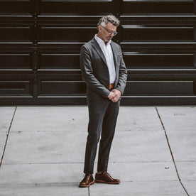 The Telegraph Trouser in Charcoal Herringbone - featured image