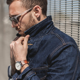 The Long Haul Jacket in 110 Year Denim - featured image