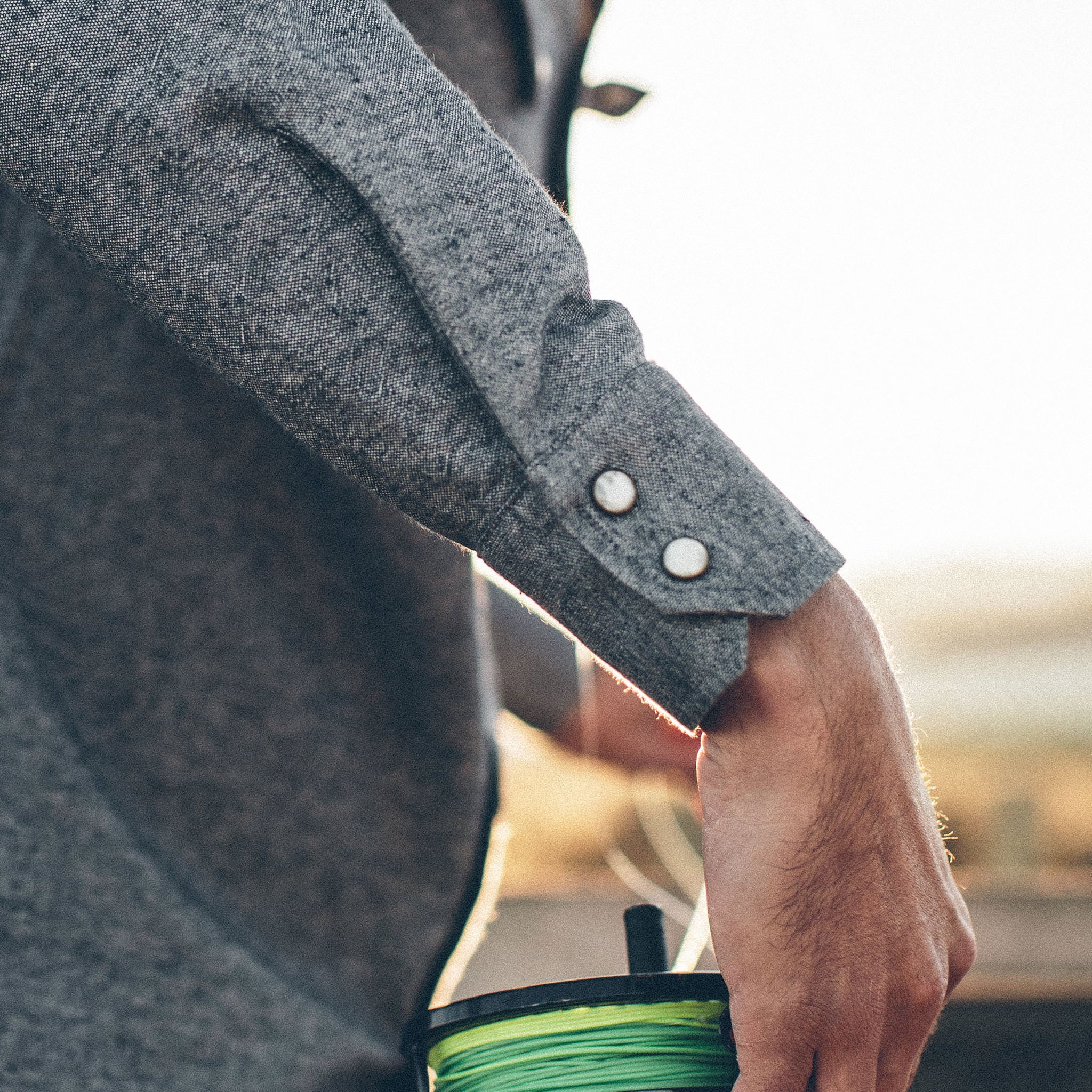 The Western Shirt in Upcycled Chambray: Alternate Image 3, Wovens by Taylor Stitch