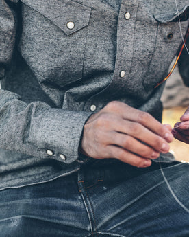The Western Shirt in Upcycled Chambray: Alternate Image 2, Wovens by Taylor Stitch
