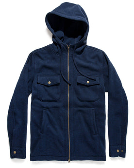 The Big Sur Hoodie in Heather Navy: Featured Image, Knits by Taylor Stitch