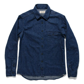 The Cash Shirt in Washed Selvage Denim: Alternate Image 8