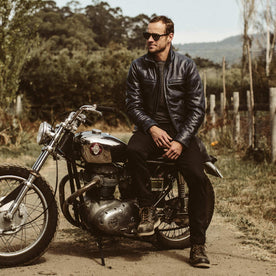 The Moto Jacket in Midnight Steerhide - featured image