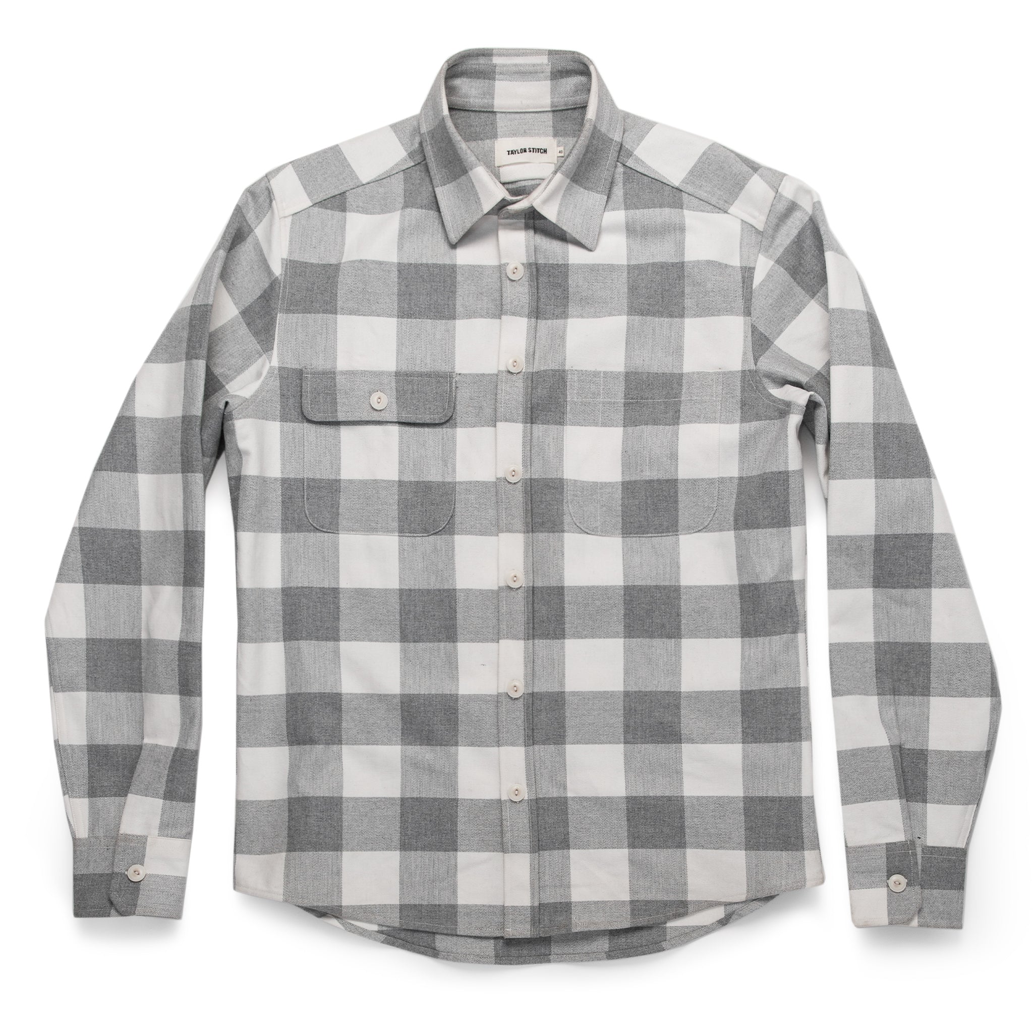 The Moto Utility Shirt in Ash & Natural Plaid: Alternate Image 8, Wovens by Taylor Stitch