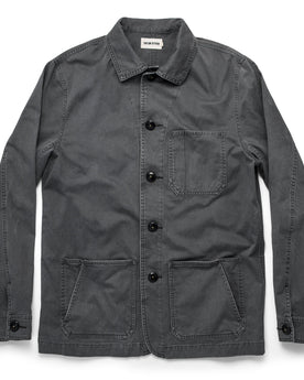 flatlay of The Ojai Jacket in Washed Charcoal, Outerwear by Taylor Stitch