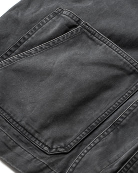 material shot of the pockets on The Ojai Jacket in Washed Charcoal, Outerwear by Taylor Stitch