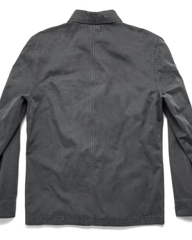 flatlay of The Ojai Jacket in Washed Charcoal, shown from back, Outerwear by Taylor Stitch