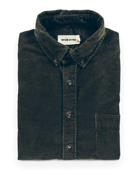 The Jack in Sea Washed Olive Cord: Featured Image, Wovens by Taylor Stitch