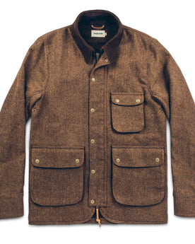 The Rover Jacket in Oak Herringbone Waxed Wool: Featured Image, Outerwear by Taylor Stitch