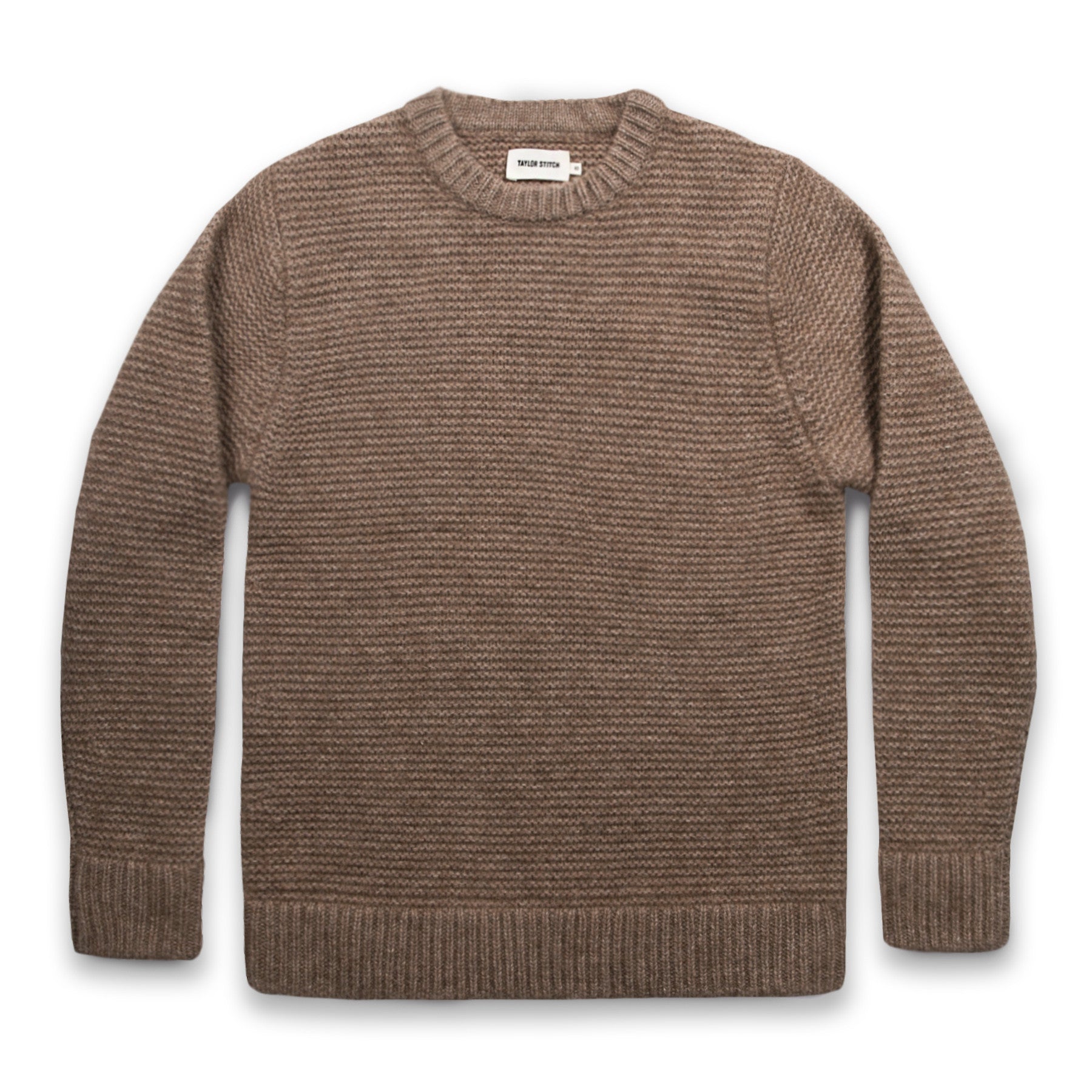 The Link Stitch Crew in Oatmeal Alpaca: Featured Image, Knits by Taylor Stitch