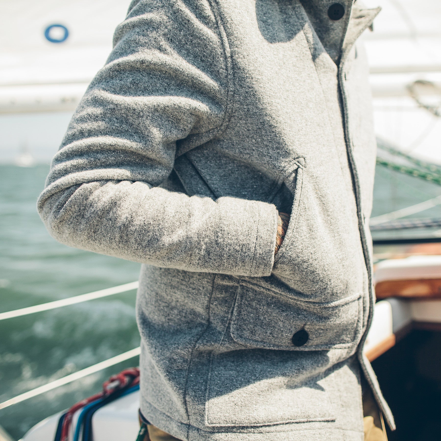 The Submariner in Ash Donegal Lambswool: Alternate Image 1, Outerwear by Taylor Stitch
