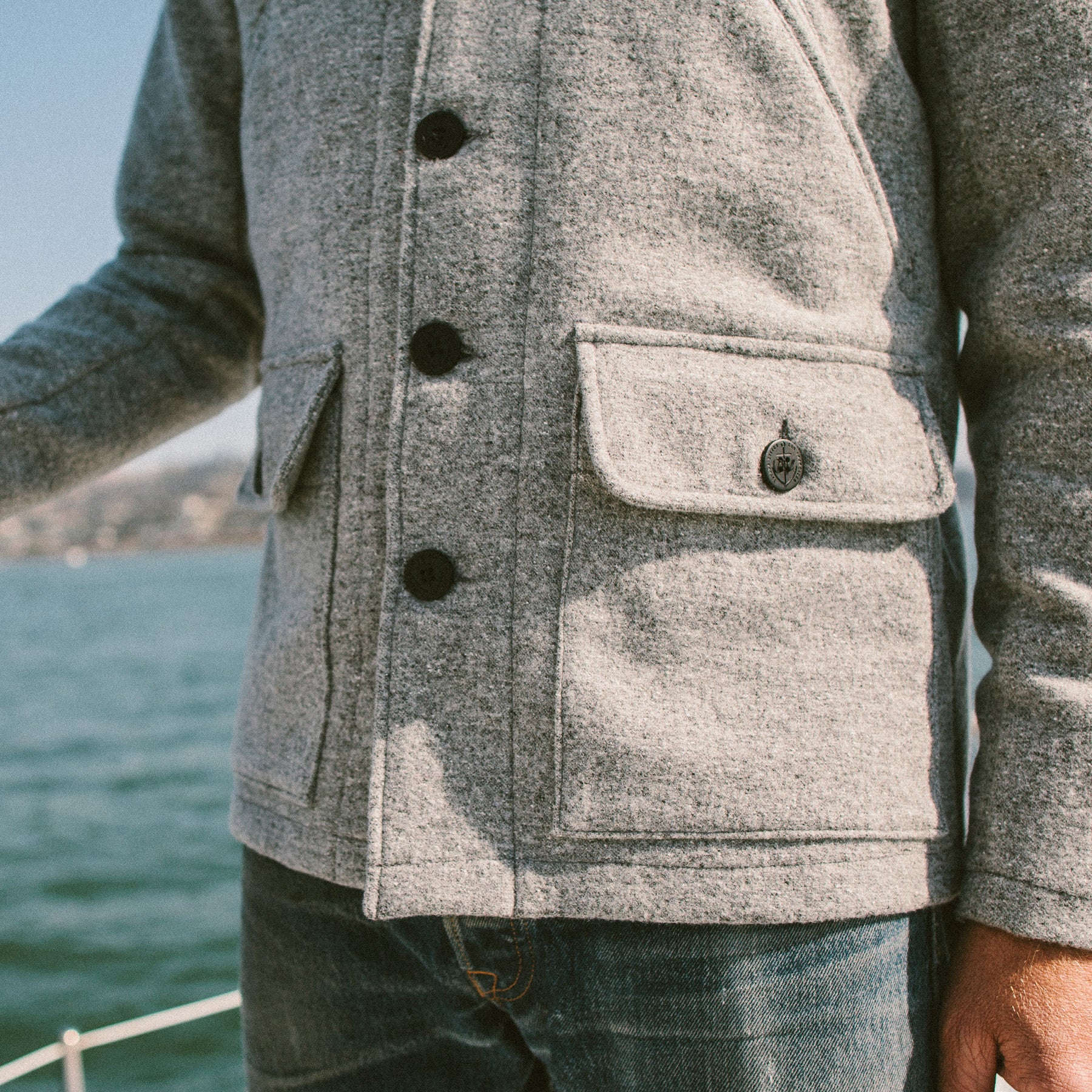 The Submariner in Ash Donegal Lambswool: Alternate Image 3, Outerwear by Taylor Stitch
