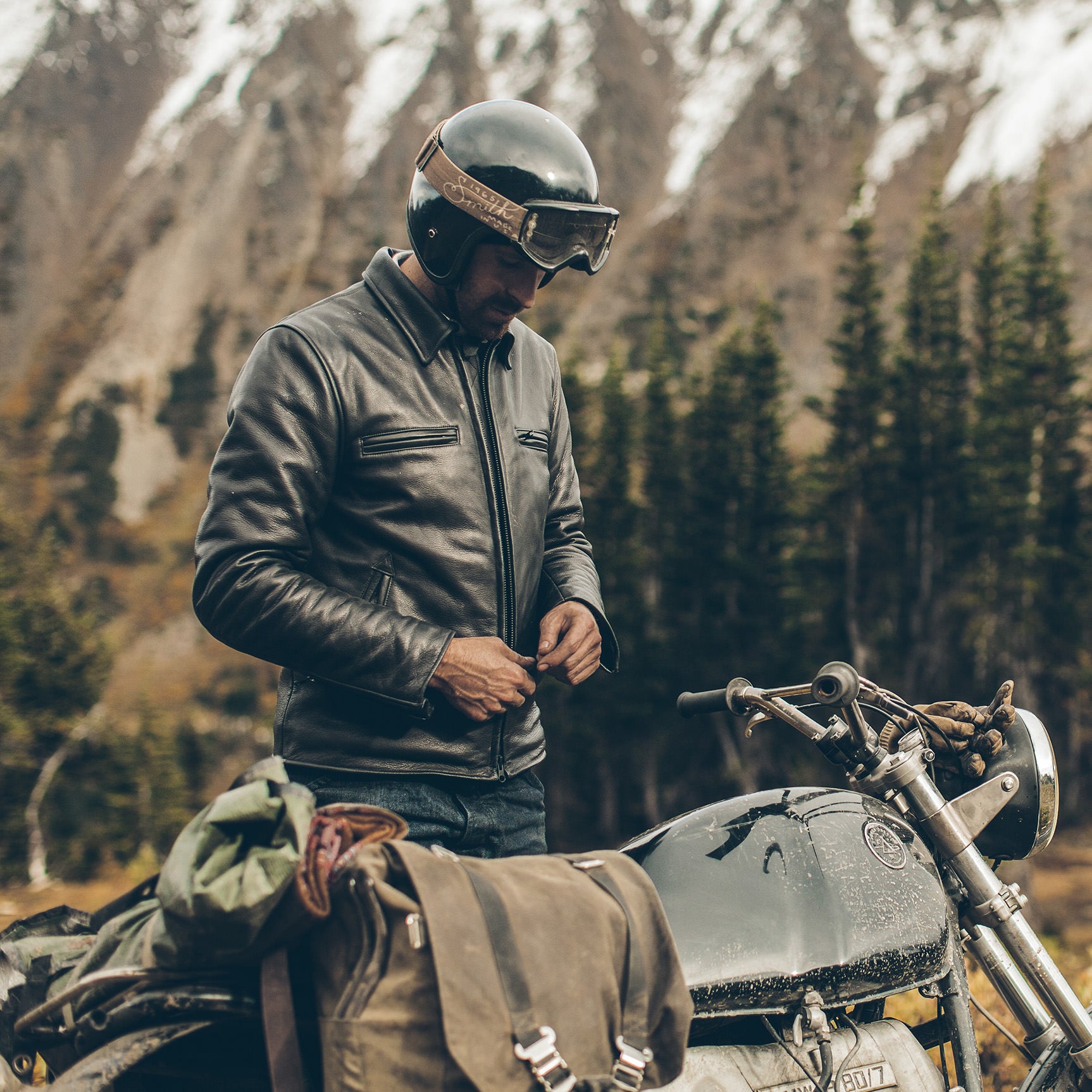 The Moto Jacket in Black: Alternate Image 1, Outerwear by Taylor Stitch
