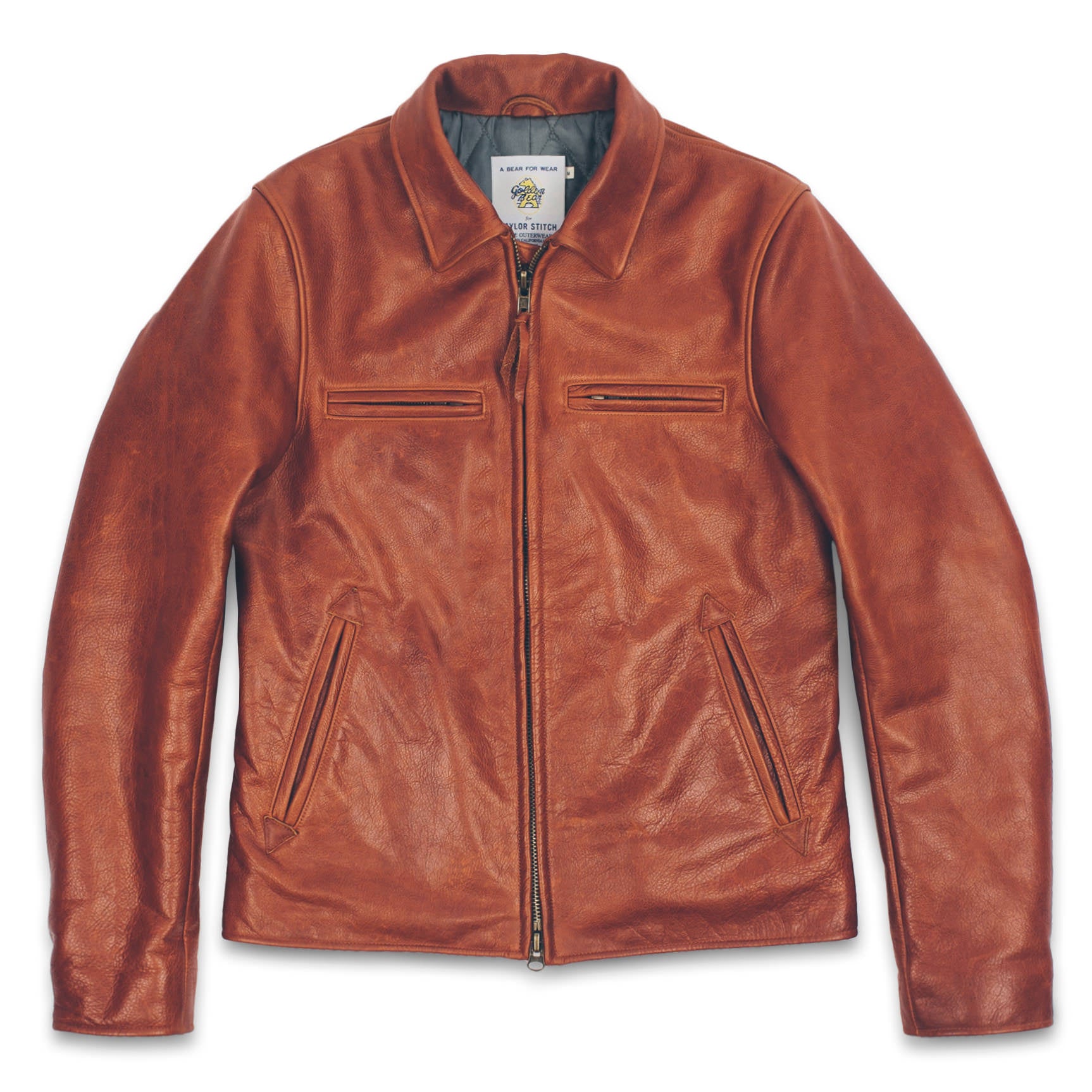 The Moto Jacket in Whiskey: Featured Image, Outerwear by Taylor Stitch